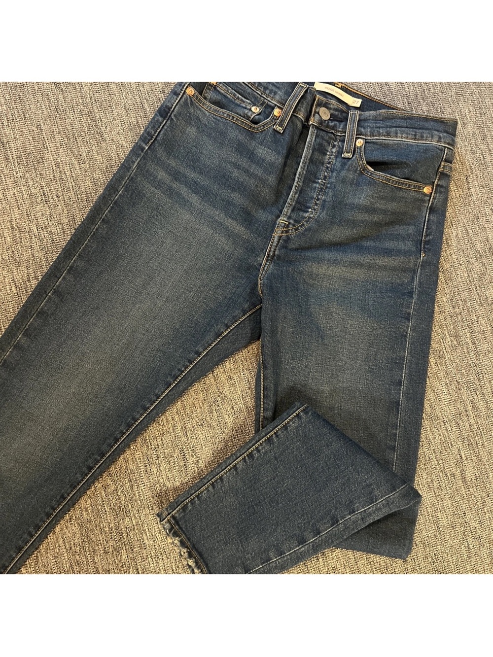 Womens Levi’s Wedgie Skinny Button Fly Jeans Size 27